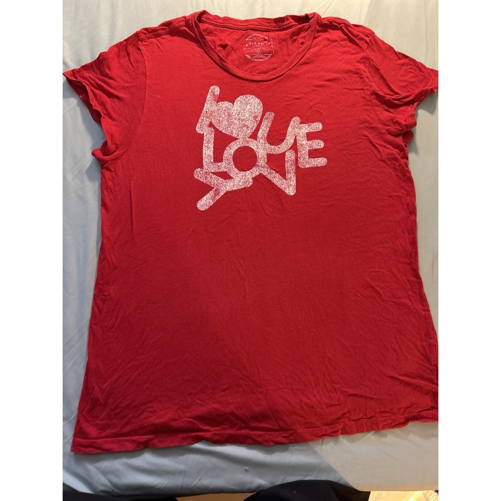 Old‎ Navy Paul Carpenter Philadelphia "LOVE" design XXL Red